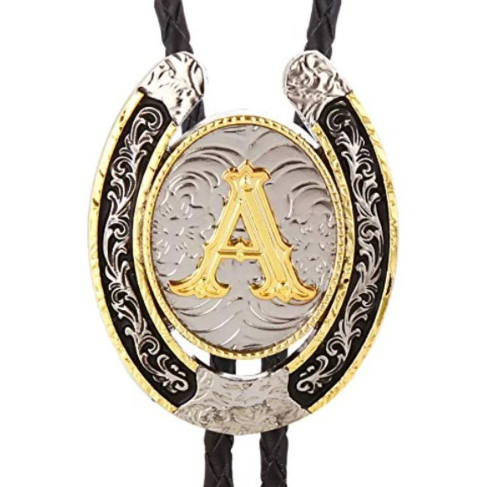 YOUR LETTER Vintage Bolo Western Tie